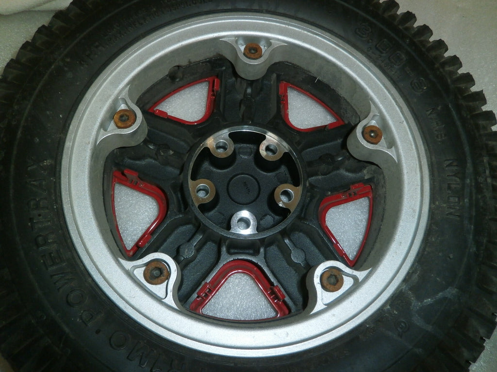 LOT OF 2 3.00-8 Primo POWER TRAX WHEELS SOLID INVACARE TDX-SPII 2022 WHEELCHAIR