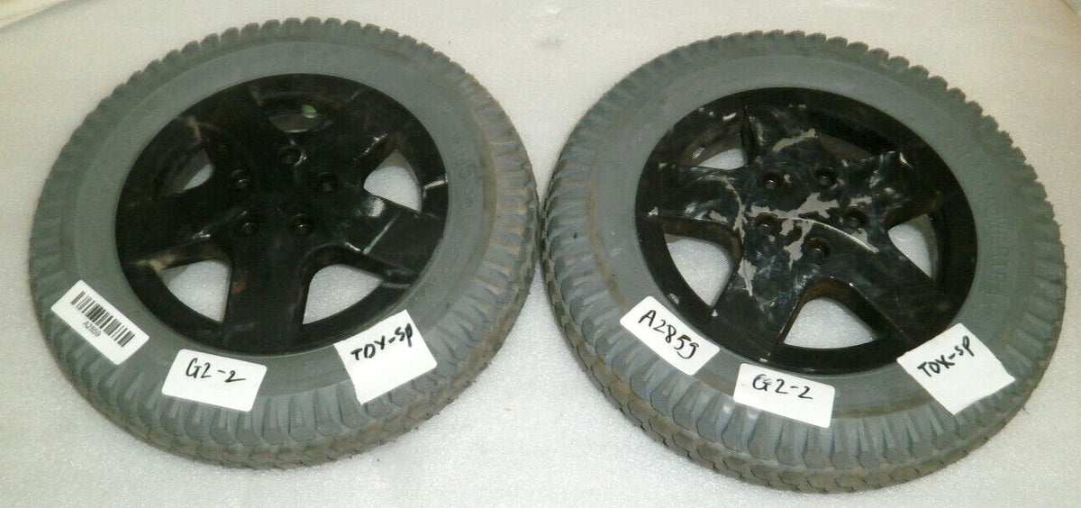 Set of 2 Primo Powertrax J6 Powerchair Wheels 3.00-8/C-2486-5