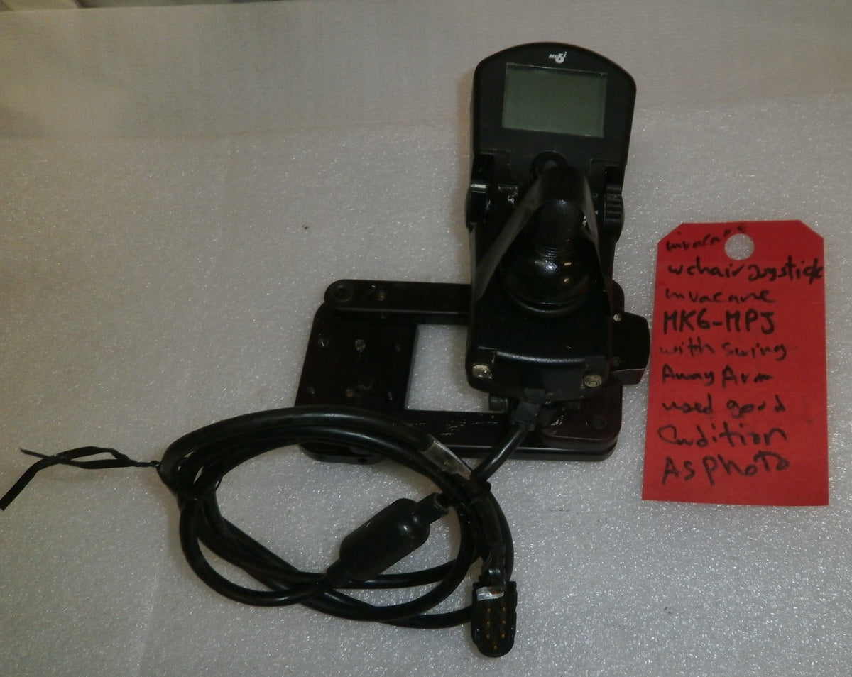 INVACARE WHEELCHAIR JOYSTICK MK6-MPJ GOOD CONDITION WITH SWING AWAY ARM