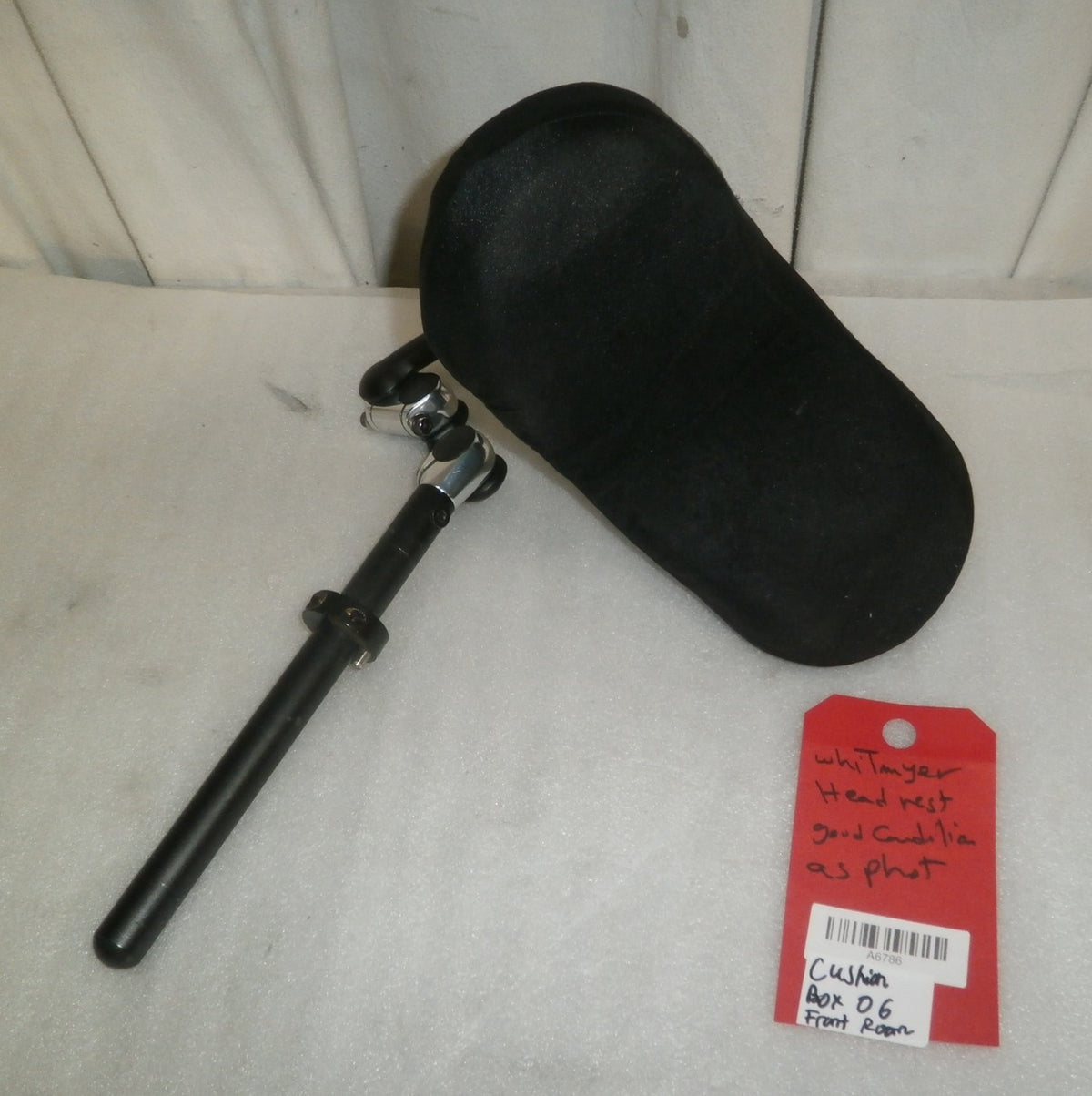 WHITMYER HEAD REST W/ FRAME AS PHOTO SIZE 9 X 17" VERY GOOD CONDITION