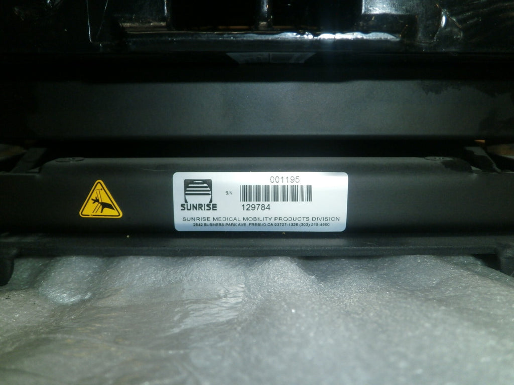QUICKIE QM-710 Tilt Base with Actuators & Back frame Folded w/ Armrest Support