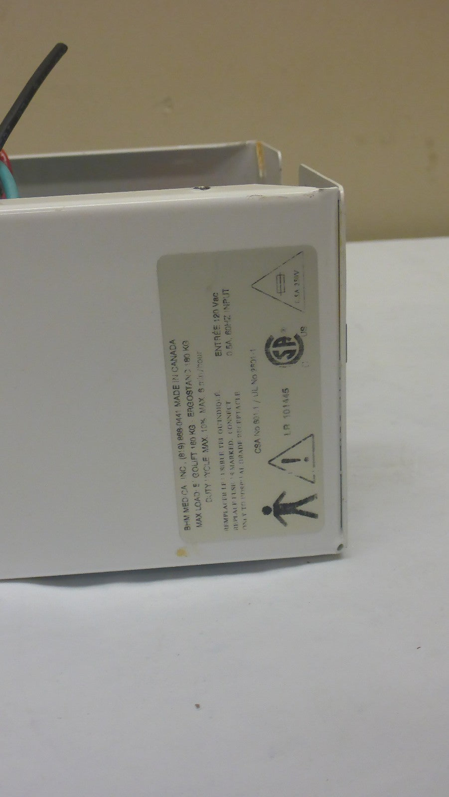 ERGO LIFT BHM CONTROL PANEL BOX W/ CABLES AND SAFETY SWITCH