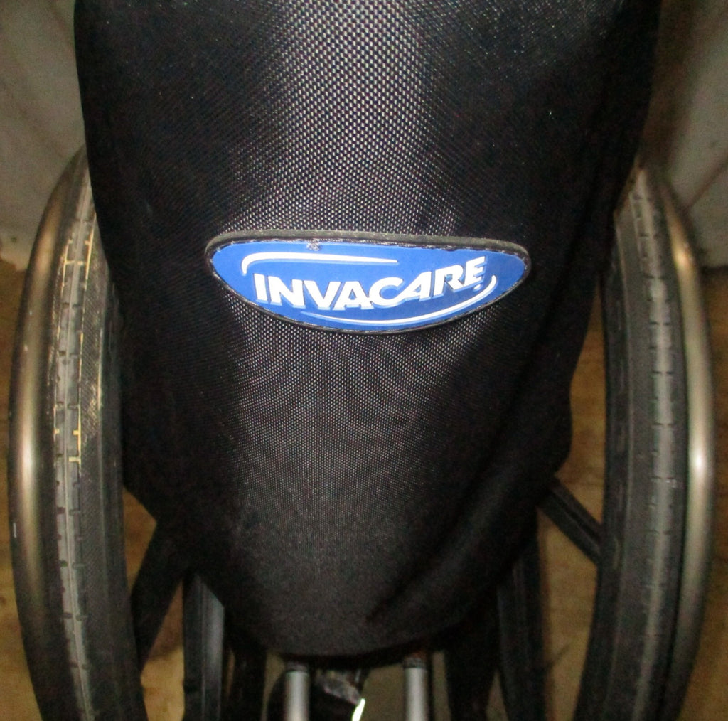 INVACARE MYON FOLDING WHEELCHAIR 17 INCH SEAT WIDTH GOOD CONDITION