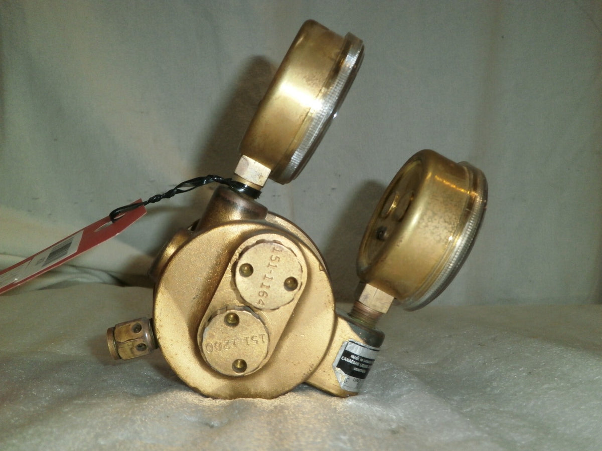 AIR LIQUIDE 002118 NITROGEN PRESSURE REGULATOR w/110-0507 AND PSI GAUGES