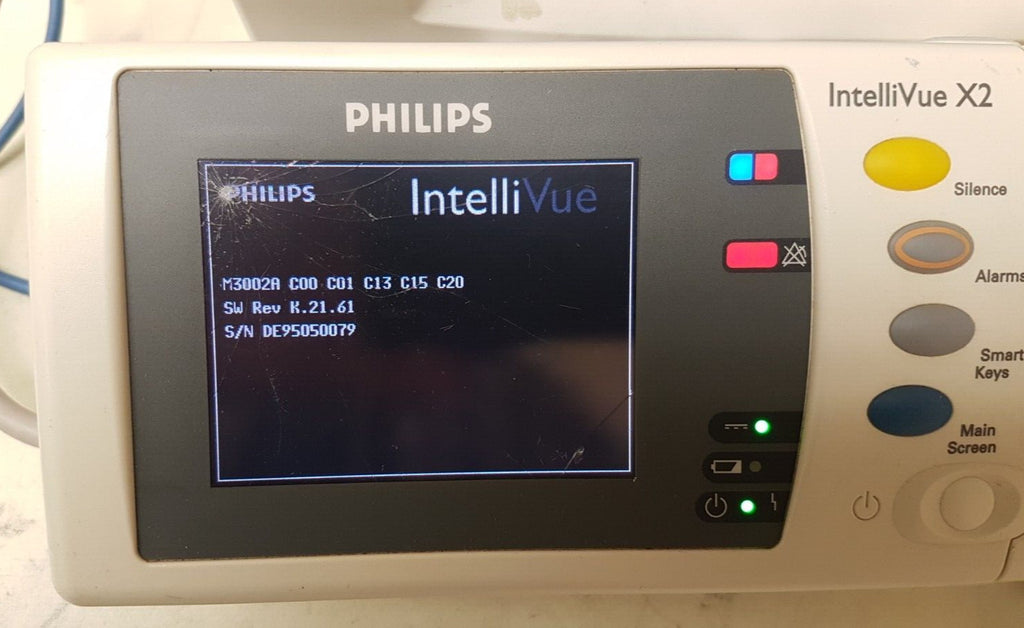 Philips IntelliVue Intelli Vue X2 Vital Sign Patient Monitor M3002A Rev K