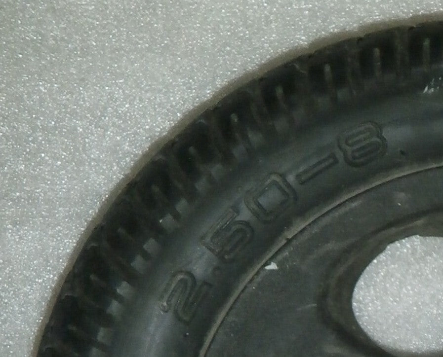 2 WHEELS POWERTRAX 2.50-8 VERY GOOD CONDITION WITH RIMS AS PICTURES
