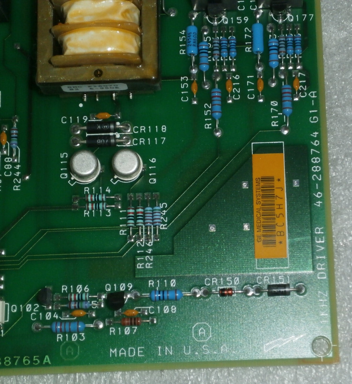 GE AMX-4 46-264986-G2-A CONTROL BOARD DRIVER & DRIVER BOARD 46-288764 G1-A