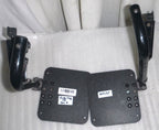 SET OF WHEELCHAIR FOOT REST GOOD CONDITION WITH MOUNT PLATES DIMENSION AS PHOTO