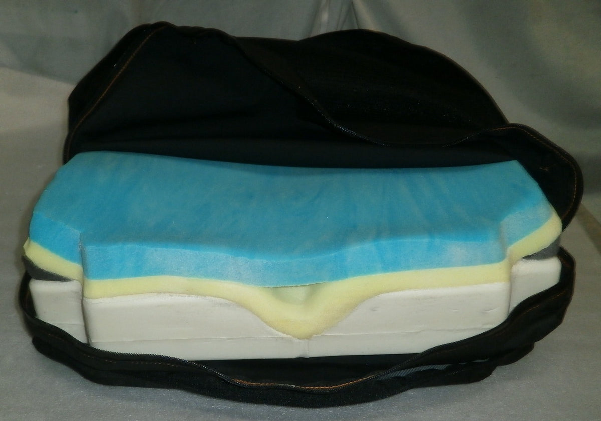 Jay Union Wheelchair Cushion JU1820 Size 18x20" W/Cover Good Condition