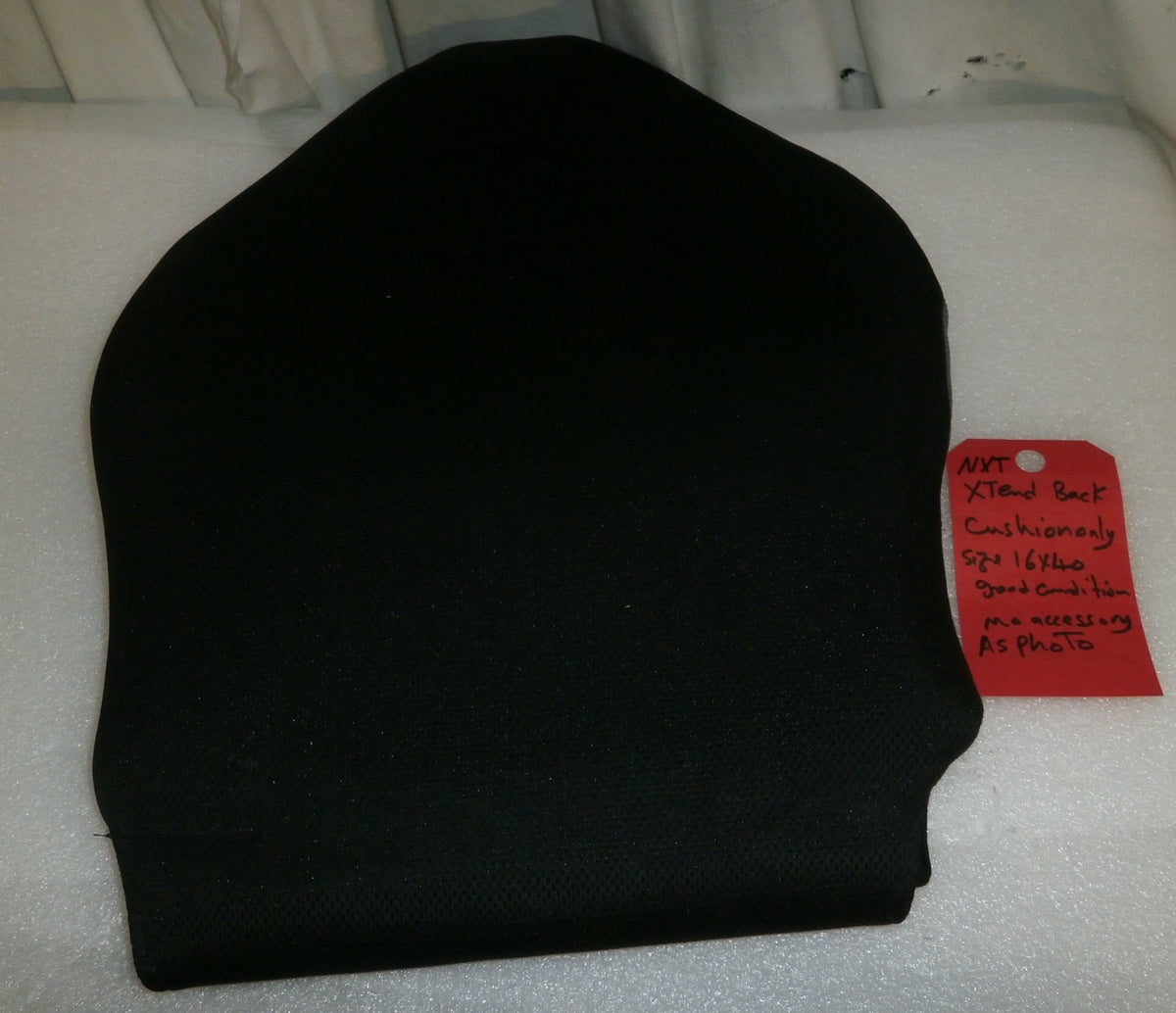 NXT XTEND BACK CUSHION ONLY 16X40 GOOD CONDITION No Metal/Plastic Backing
