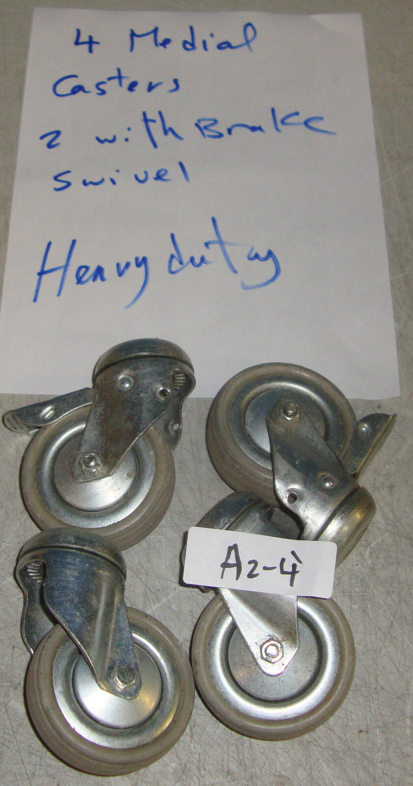 Medium 3 Inch Casters Wheels Nylon Wheels Castors Bolt Hole Bearing H. duty