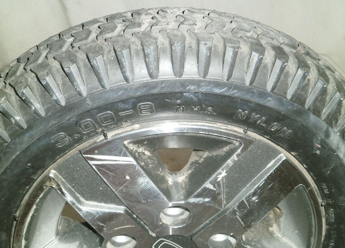 LOT OF 2 3.00-8 Primo Powertrax WHEELS SOLID FROM QUANTUM EDGE 2.0