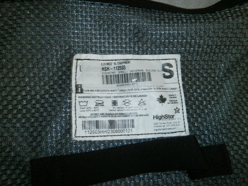 HIGH STAR PATIENT SLING S SIZE HSH-112503 USED GOOD CONDITION