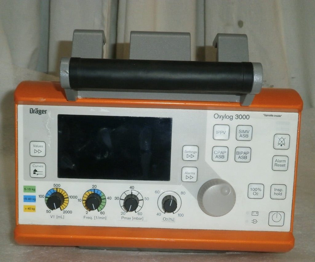Drager Oxylog 3000 Ventilator 2M86955 - No Power Supply