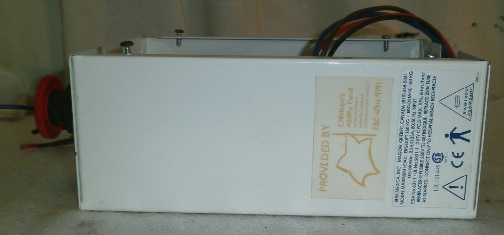 ERGO LIFT BHM ERL1-2110 CONTROL BOX W/ CABLES AND SAFETY SWITCH