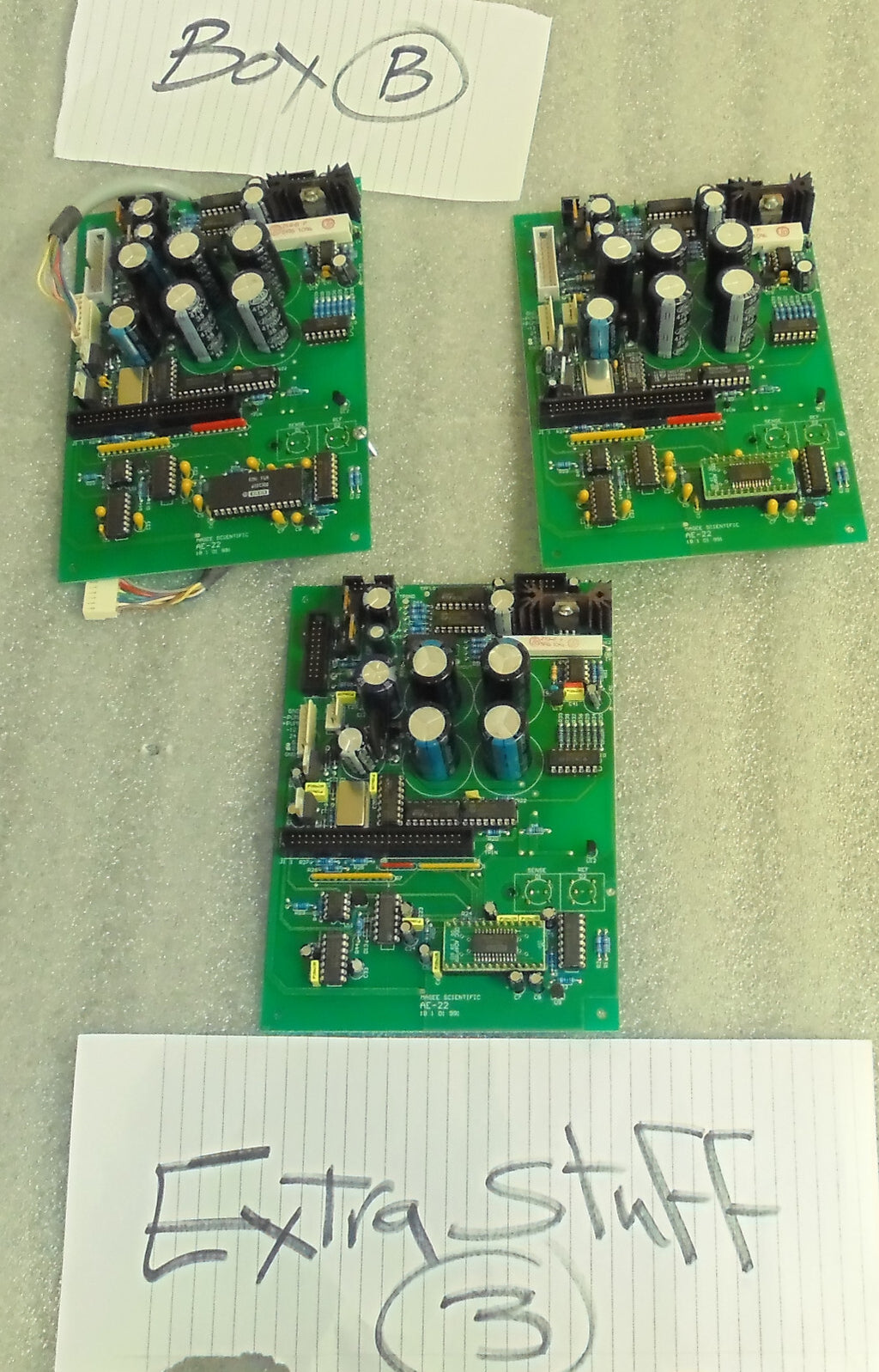 3 MOTHER BOARDS FROM MAGEE SCIENTIFIC BOARD AE-22 BOARD