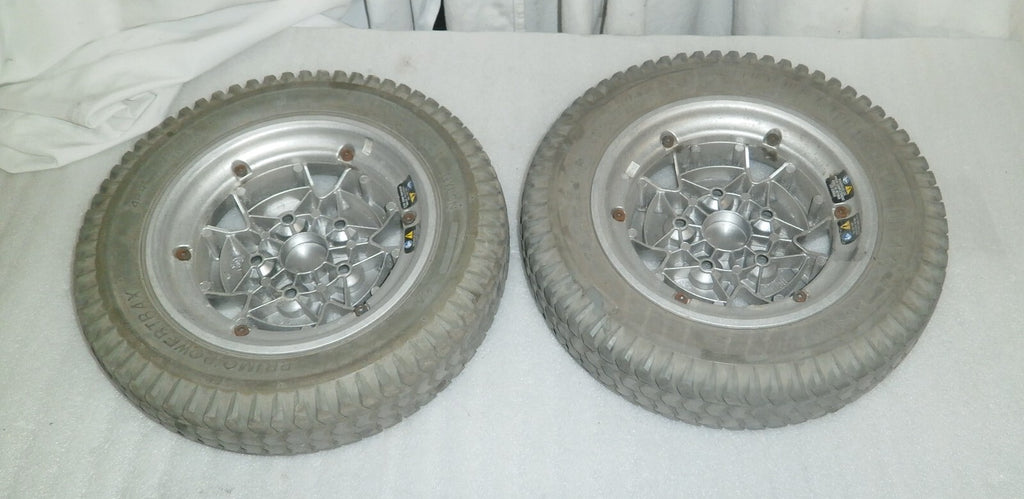 LOT OF 2 QUANTUM Q6 EDGE WHEELS 3.00-8 SOLID GOOD CONDITION