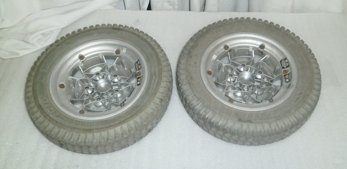 LOT OF 2 QUANTUM Q6 EDGE WHEELS 3.00-8 SOLID GOOD CONDITION