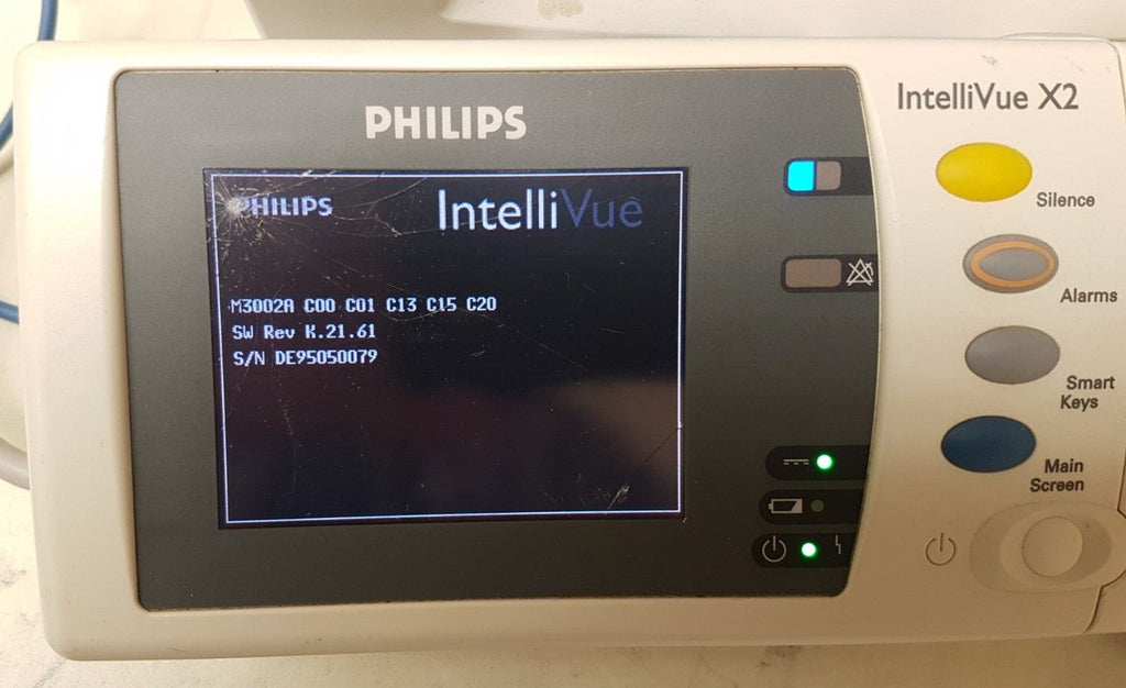 Philips IntelliVue Intelli Vue X2 Vital Sign Patient Monitor M3002A Rev K