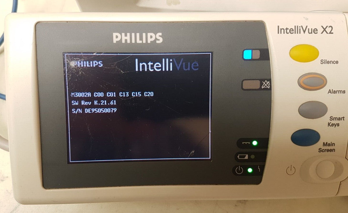 Philips IntelliVue Intelli Vue X2 Vital Sign Patient Monitor M3002A Rev K