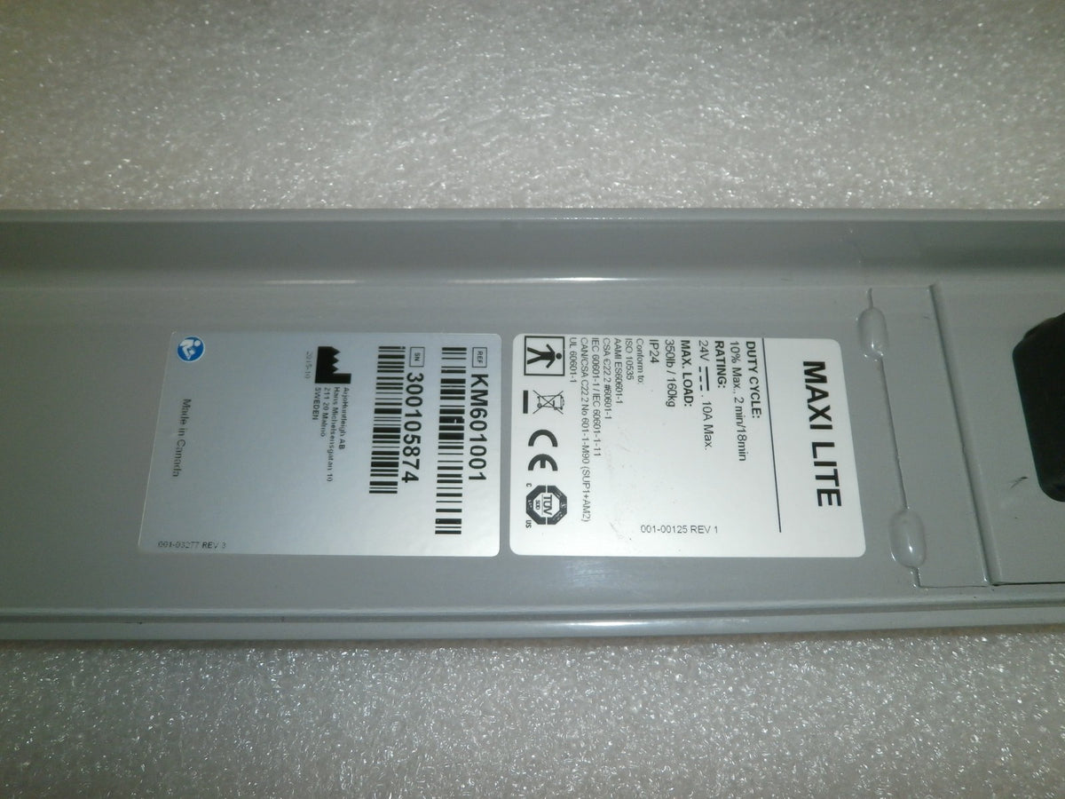 maxi lite arjo floor lift charger and control panel used good condition
