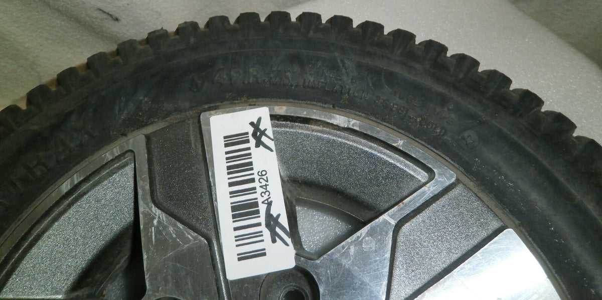 LOT OF 2 PRIMO POWERTRAX WHEELS 3.00-8 SOLID FAIR CONDITION