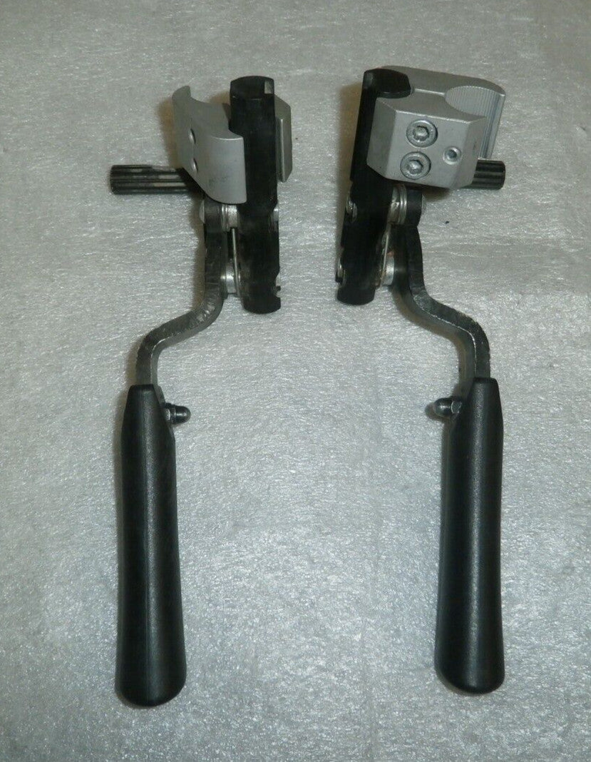 Wheel Locks Wheelchair Long Hand Brake Pull Push Assembly Pair Left Right