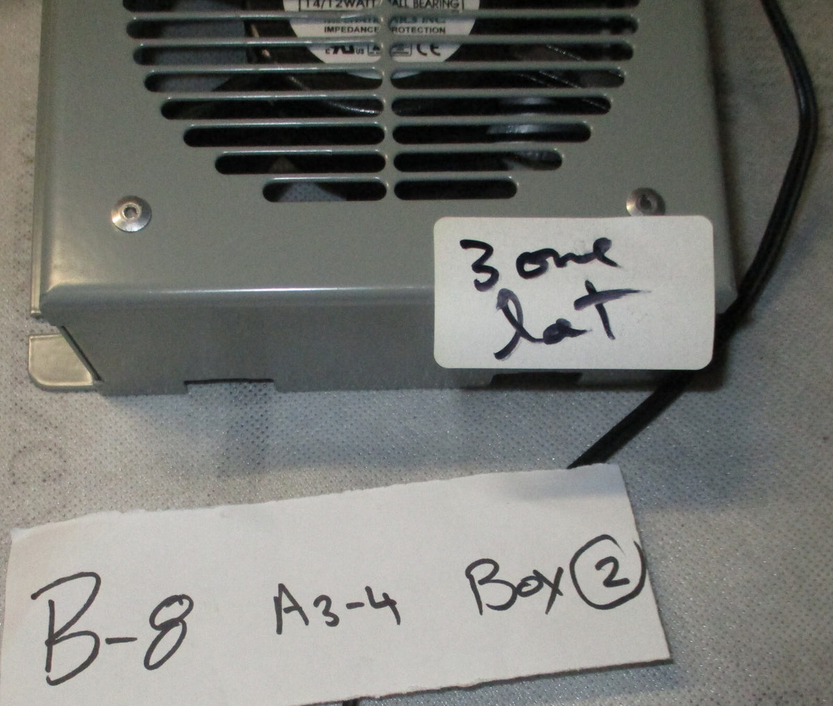 3 OF MECHATRONICS UF12A12 15V 5060HZ 12WATT ALUMINUM FRAME COOLING FAN U3S USED