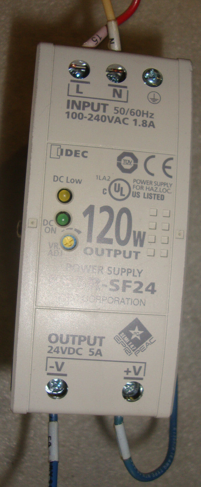 IDEC PS5r-SF24 power supply-with idec bx1d-s20a