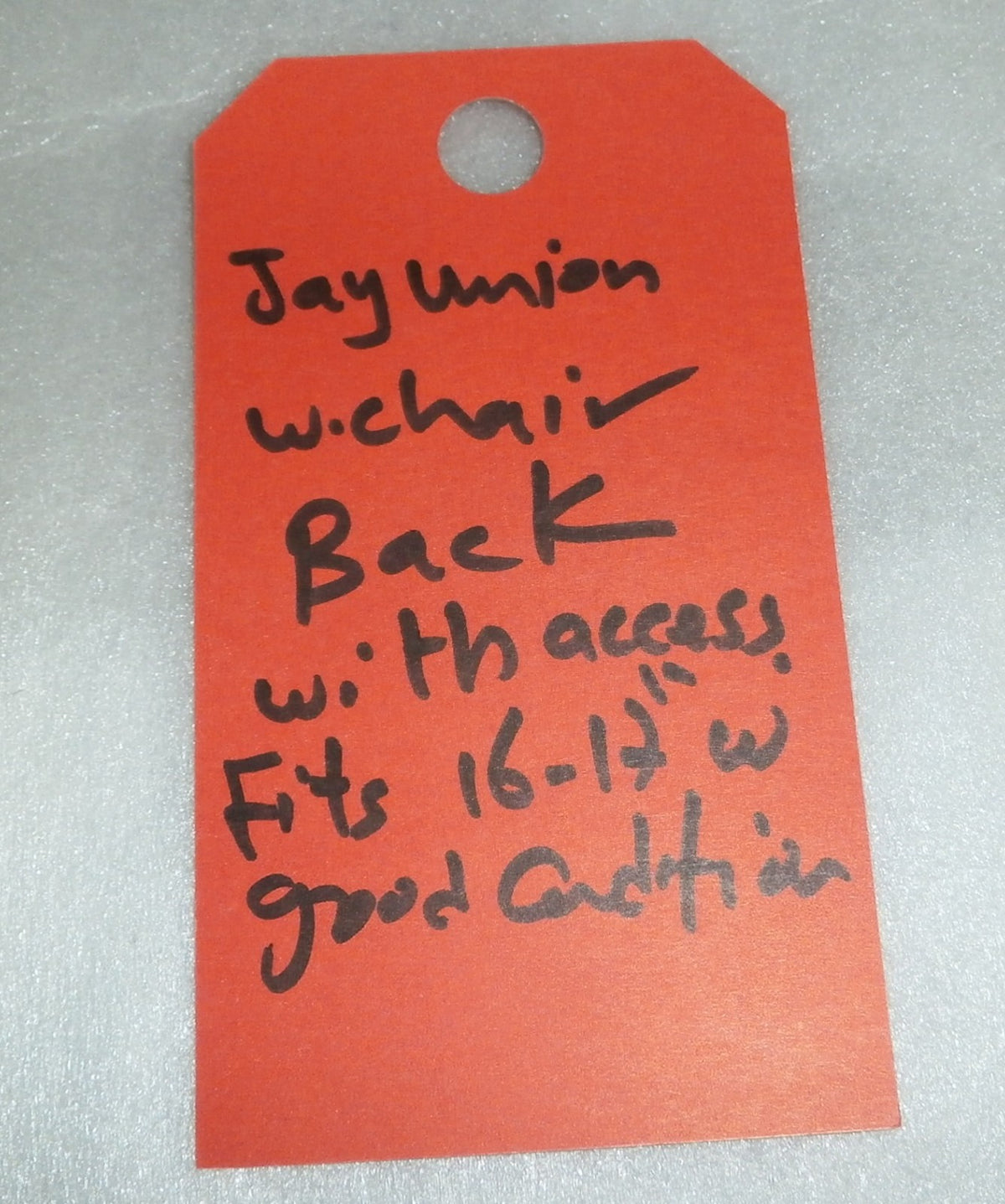 Wheelchair Back Jay Union Cushion Fits 16-17" w/ Accessories Good Condition
