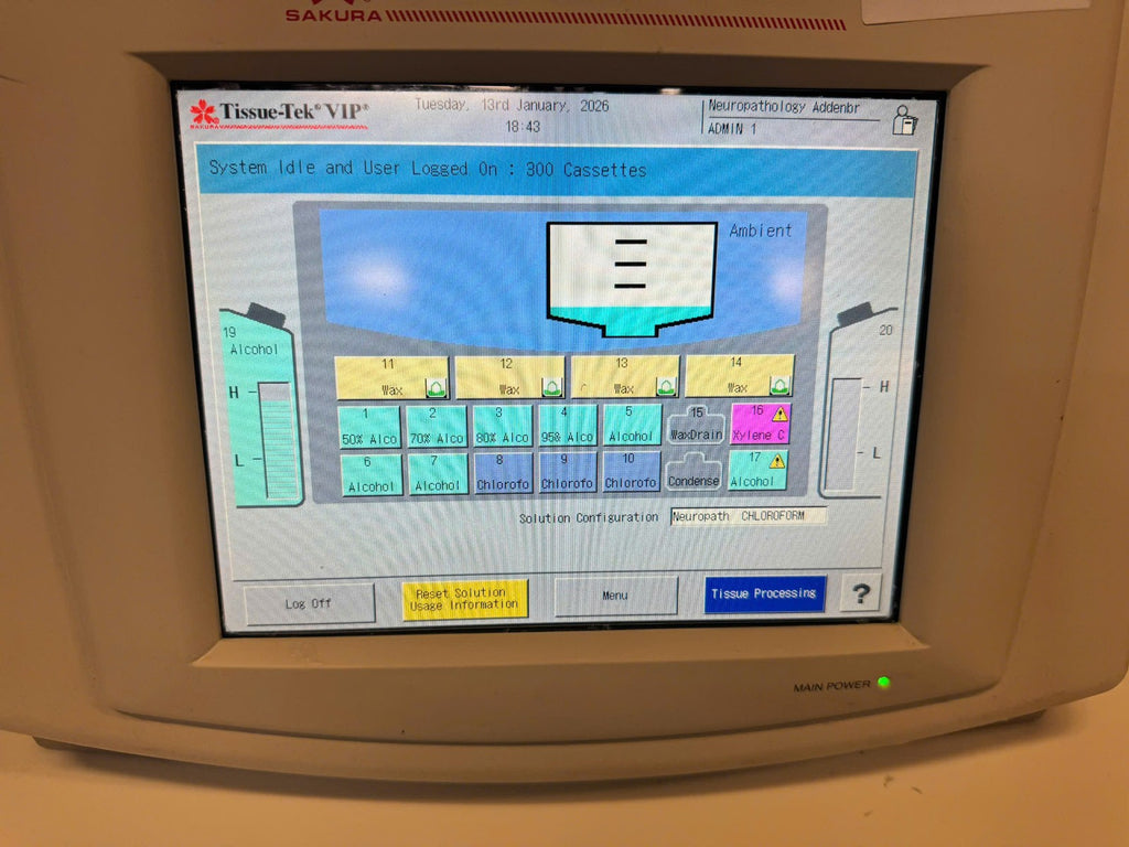 Sakura Tissue-Tek Tissue Processor VIP 6 (230 VAC model)