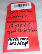 JAY UNION WHEELCHAIR CUSHION 17X18X4 INCH USED GOOD CONDITION