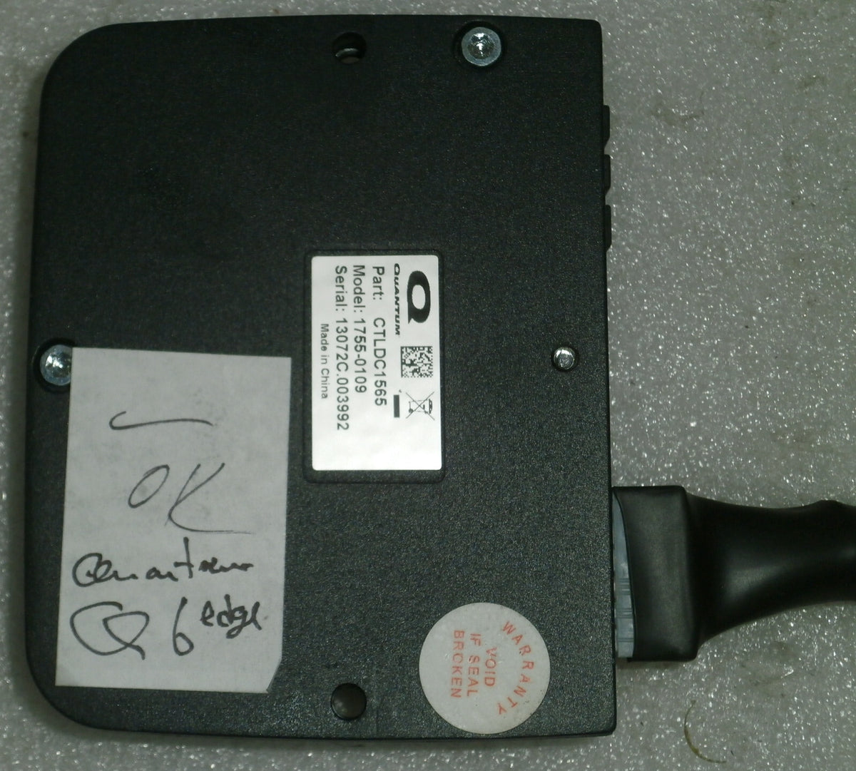 4 LIGHTS AND CONTROL CTLDC1565 AND CABLES FROM QUANTUM 6 EDGE WHEELCHAIR
