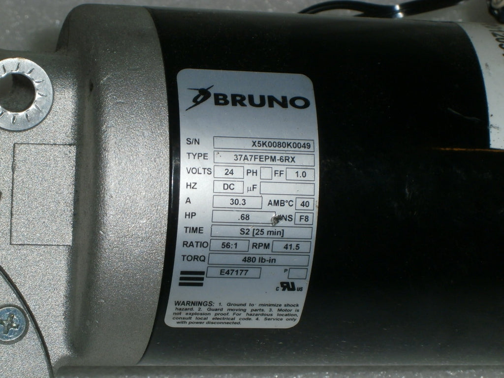 BRUNO STAIRLIFT 2020 CRE-2110 MOTOR WITH BOLTS VERY GOOD CONDITION