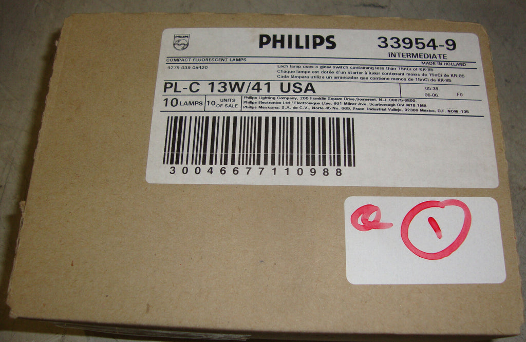 PHILIPS PL-C 13W/41 USA