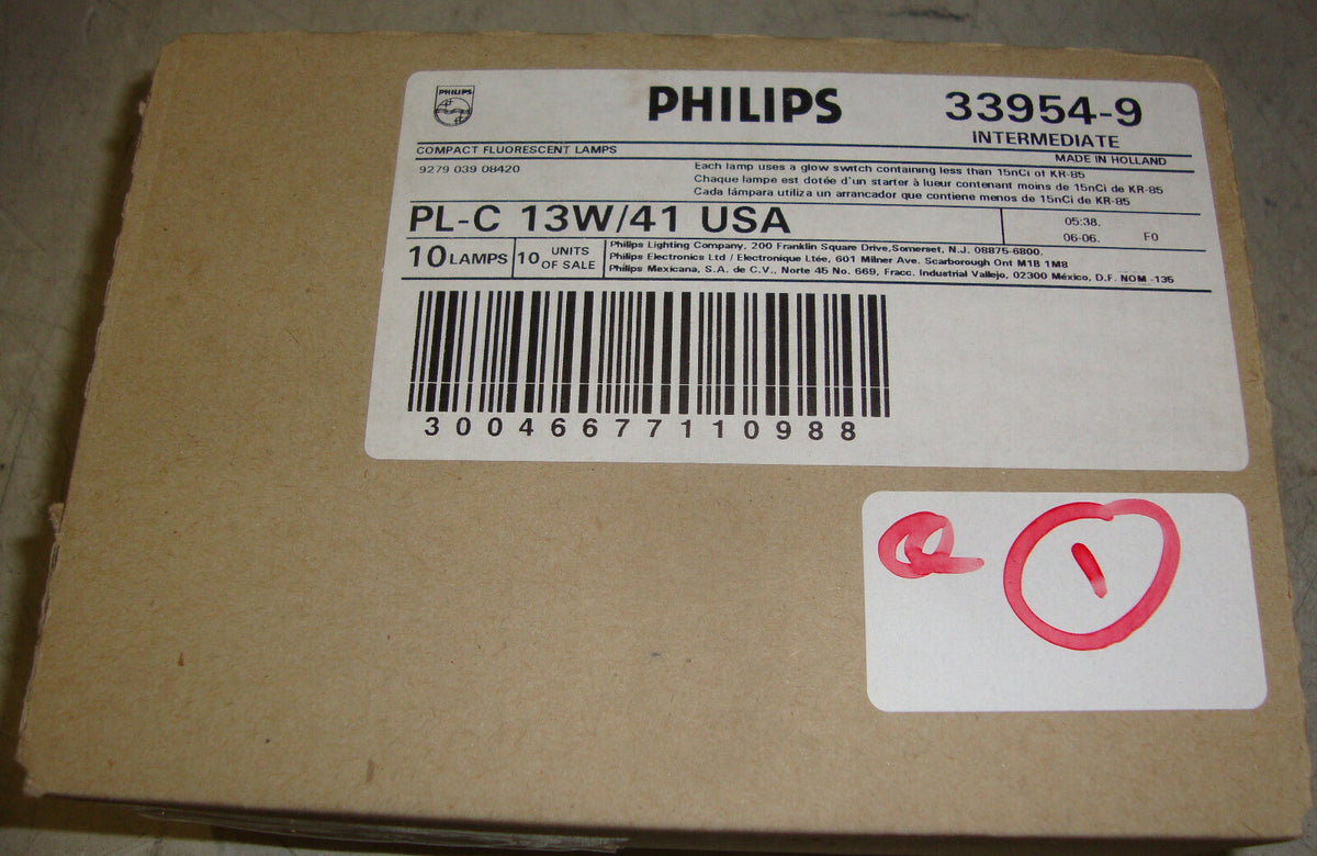 PHILIPS PL-C 13W/41 USA