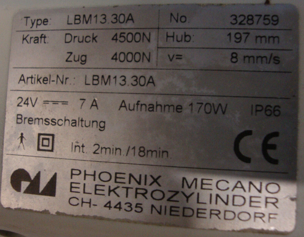MICROM HM560 ACTUATOR TYPE LBM13.30A
