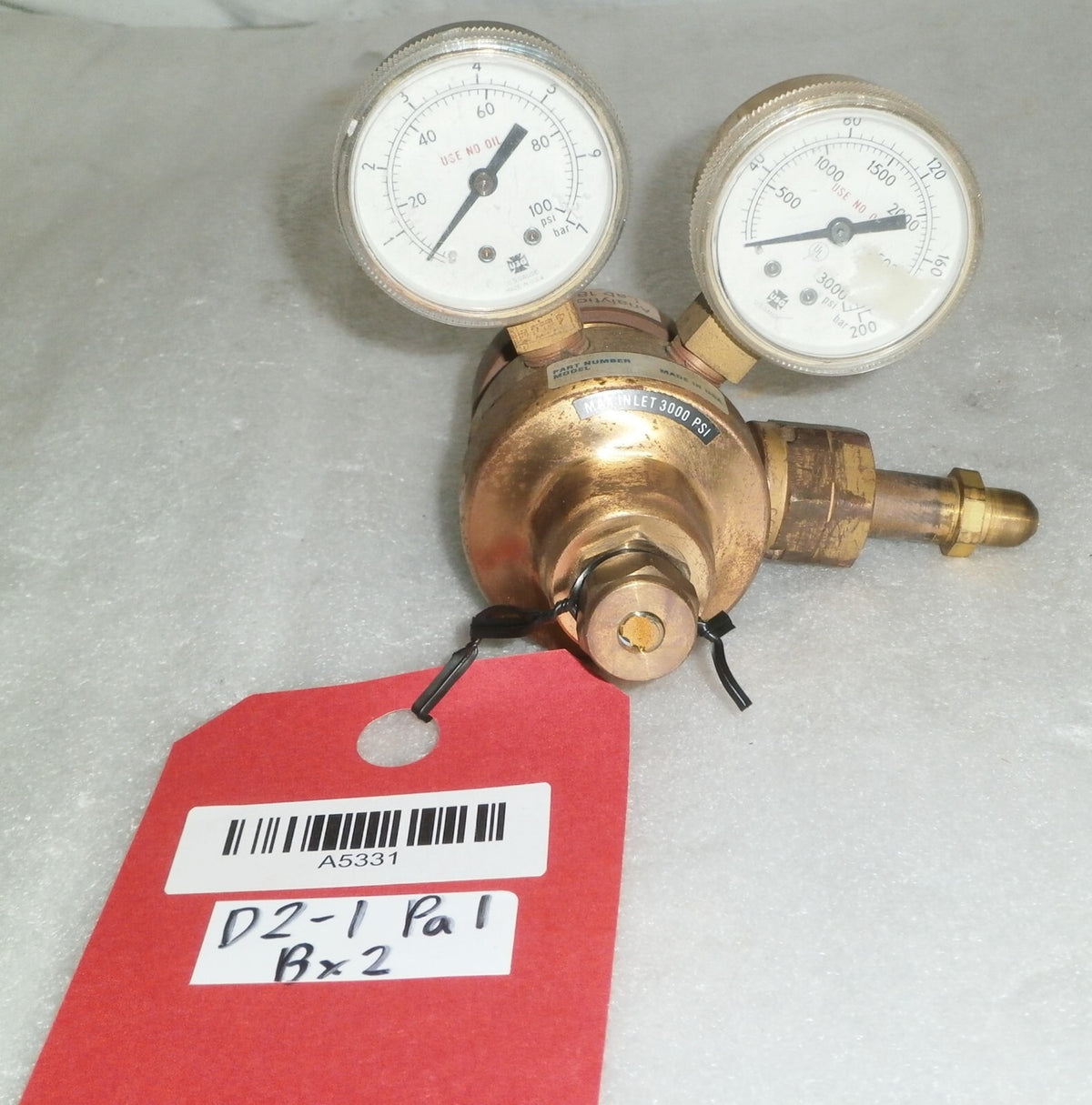 ANALYTICAL LAB 180 PART NUMBER 43600506 MODEL DIR360-2 GLAG MAX INLET 3000 PSI