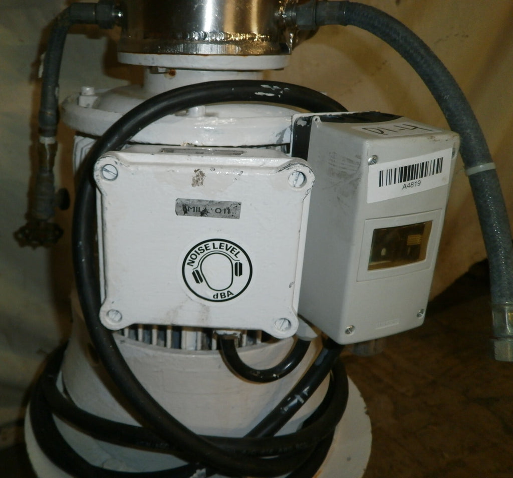 575 VAC FRYMA COLLOID MILL MZ110R D132SRS 6 TYPE WITH 18 INCH HOPPER