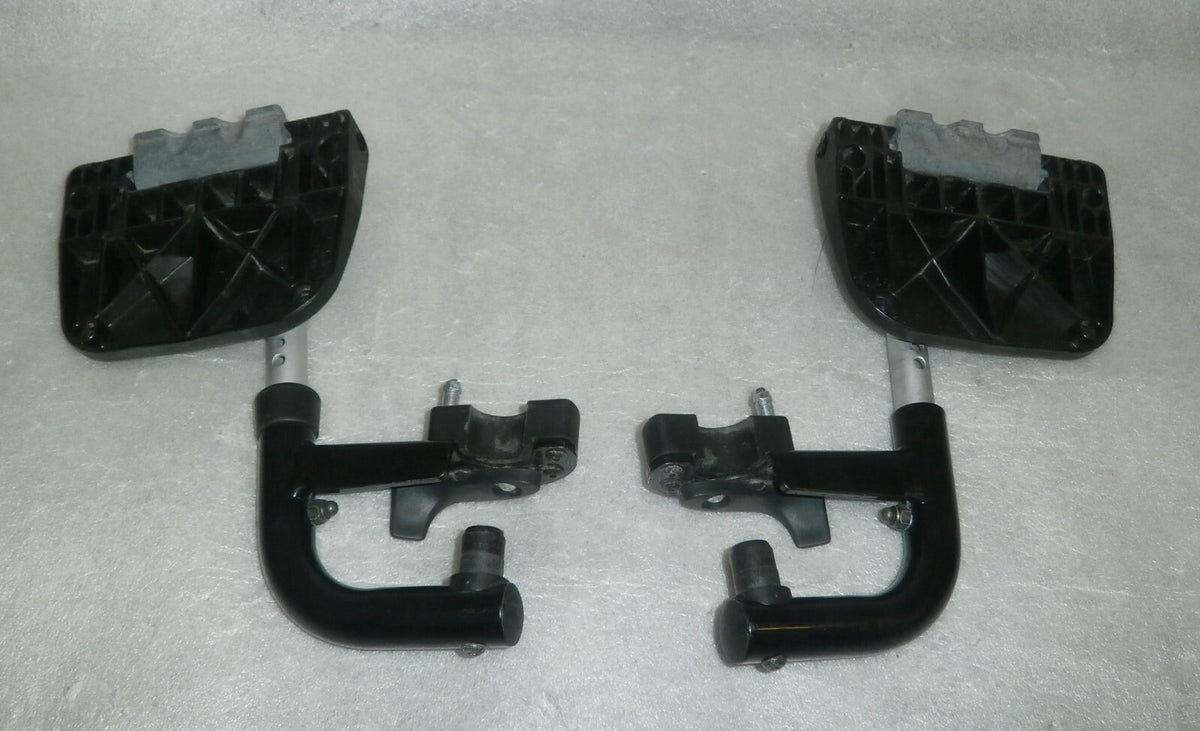 SET OF 2 WHEELCHAIR FOOT REST FRAMES DIMENSION AS PHOTO