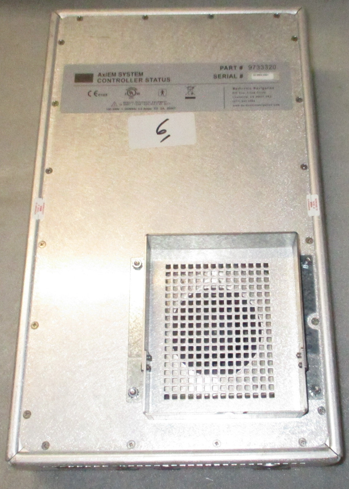 AXIEM SYSTEM CONTROLLER STSTUS PART NO 9733320 USED