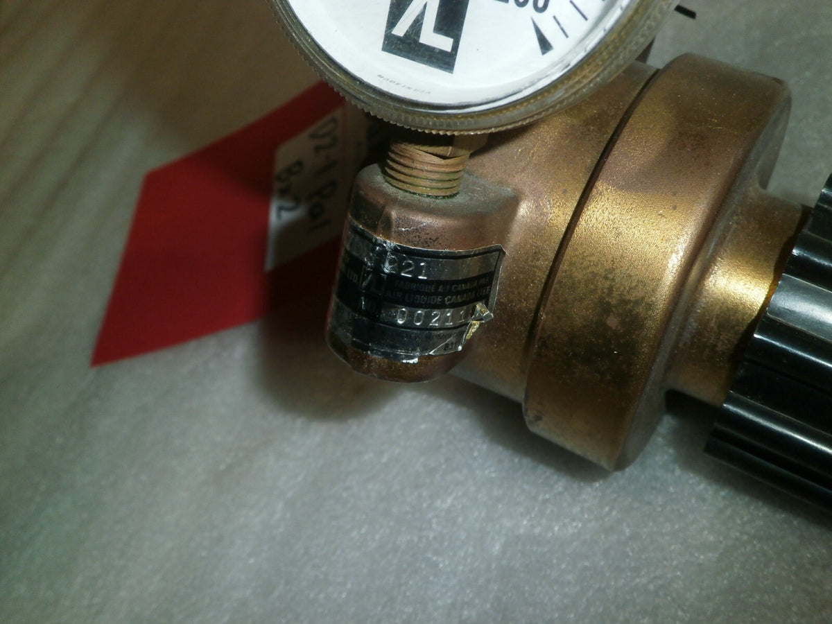 AIR LIQUIDE 002118 NITROGEN PRESSURE REGULATOR w/110-0507 AND PSI GAUGES