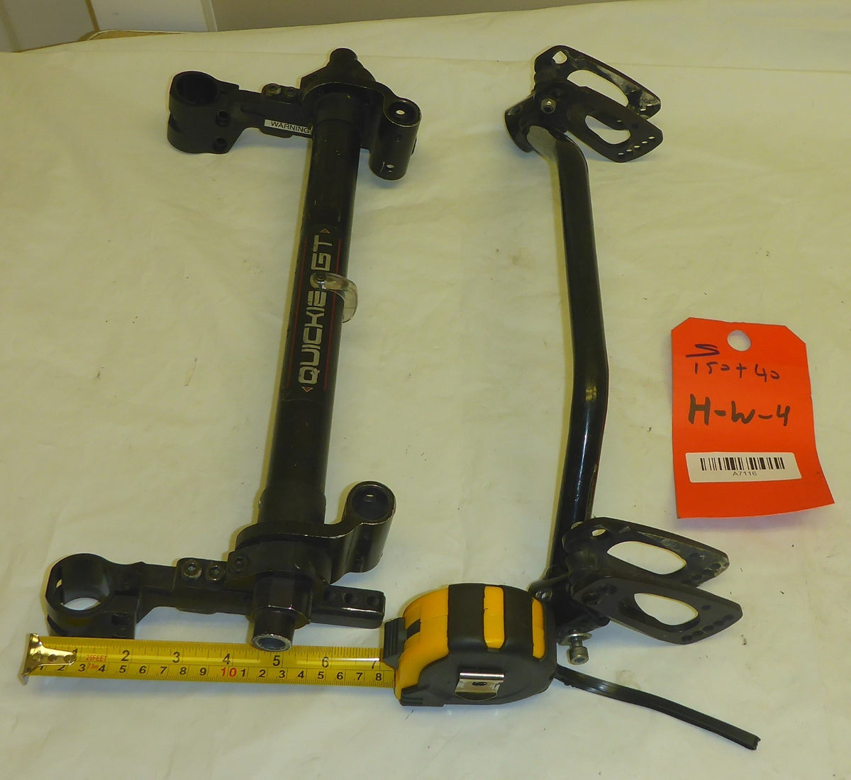 Quickie GT Wheelchair 16" Axle Complete - Rear Assembly Dimension As Photo