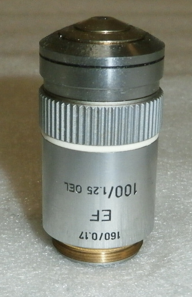 LEITZ 519804/ EF 100X/1.25 OEL 160/0.17 MICROSCOPE OBJECTIVE