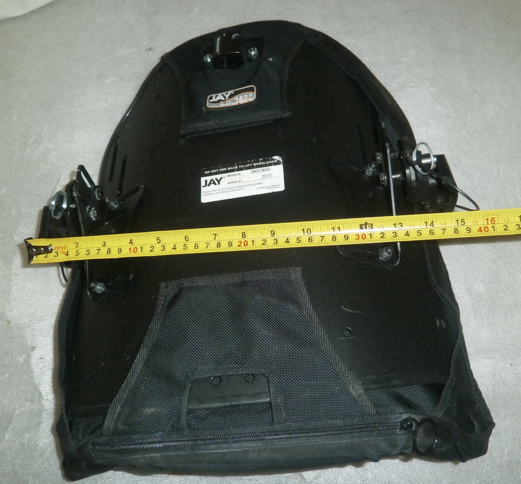 Wheelchair Back Jay Union JUNPDCUTM16SH H20" (15"-17" Width) W/ Accessories