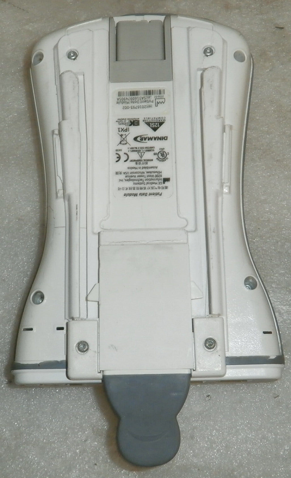 GE PDM Patient Data Module Nellcor Biomed tested with Battery