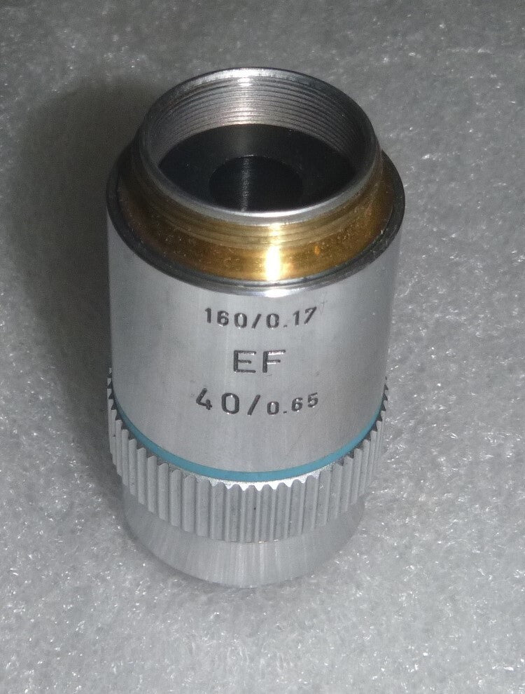 LEITZ WETZLAR GERMANY 519762 EF 40/0.65 160/0.17 MICROSCOPE OBJECTIVE