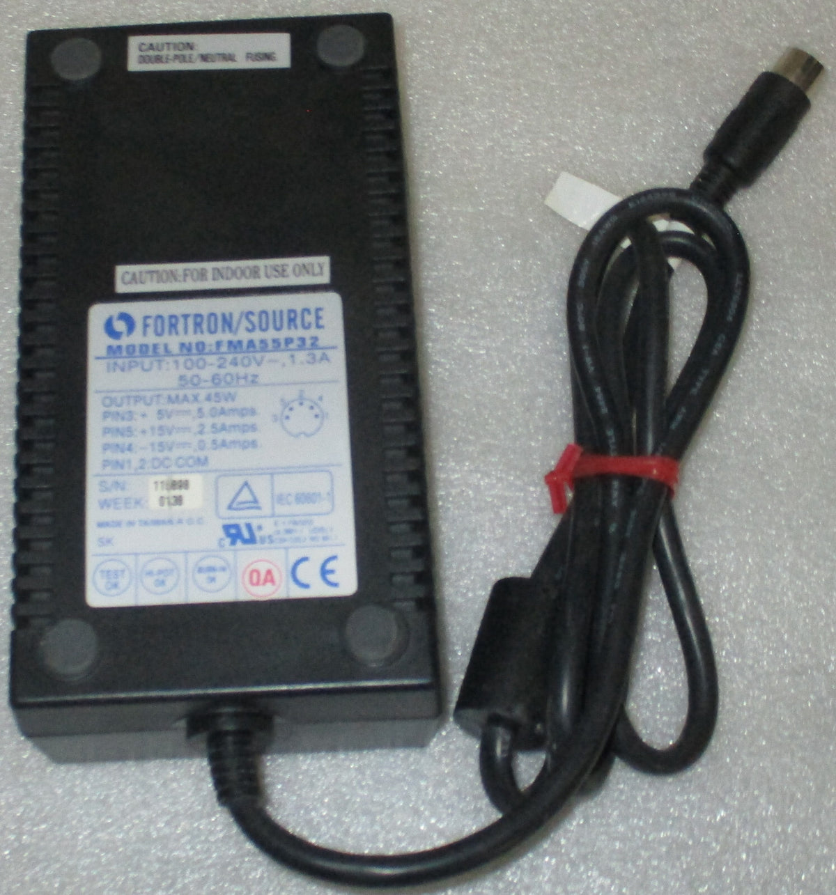 FORTRON SOURCE 45 Watt Medical Switching Power Supply FMA55P23 +5V 5A +12V 3A