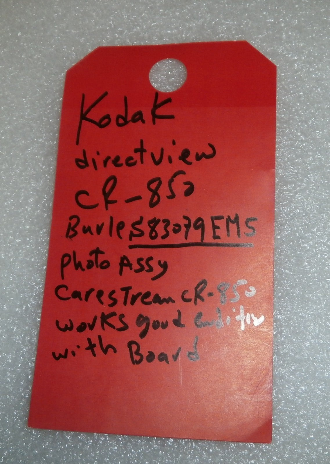 BARLE S83079EM5 PHOTO ASSY 3E1212 FROM KODAK DIRECT VIEW CR850 WITH BOARD
