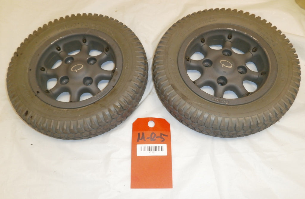 QUICKIE XPERIENCE WHEELCHAIR WHEELS SOLID 3.00-8 V. GOOD CONDITION